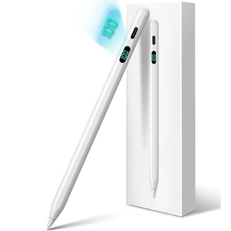 Arcticice Active Stylus Pen with Palm Rejection, Tilt Sensitivity, LED Power Display, and Magnetic Attachment