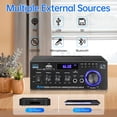 thumbnail image 2 of Amplificador Daakro AK45 Receptor estéreo Bluetooth 5.0 300W, 2 of 8