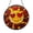 Acrylic 3.5 Inch, variant on Heart Eyes Emoji Stained Glass Round Suncatcher – Decorative Window Hanging for Friends