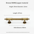 thumbnail image 3 of Solid Brass Handles and Knob for Bedroom Wardrobes Kitchen / Shoe Cabinet T-Bar Drawers Knobs Door Hardware B, 3 of 6