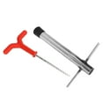 Ice Peg Drill Threaded Stainless Steel Multi Functional Ice Fishing