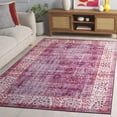 thumbnail image 3 of SAFAVIEH Tucson Aurbree Oriental Machine Washable Area Rug, Fuchsia/Rust, 4' x 6', 3 of 13