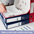 thumbnail image 6 of Sticky Index Tabs Multicolor Self-Adhesive Book Tabs 1 x 1.1 Inch Writable Page Tabs Transparent for NotebooksFiles, 6 of 7