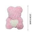 thumbnail image 3 of Artificial Rose Bear Gift Preserved Rose Teddy Bear Flower Bear Decoration Faux Rose Bear Romantic Gift for Valentine's Day Anniversary Birthday Gift for adultfriend Wife Home Decor, 3 of 5