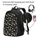 thumbnail image 2 of Balery Daisy Mochila con carga USB para hombre y mujer - Mochila impermeable y antirrobo para laptop con puerto USB para viajes, trabajo, 2 of 7