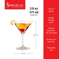 thumbnail image 4 of Spiegelau Perfect Serve Cocktail Glass Set, Set of 4 Cocktail Glasses, European-Made Lead-Free Crystal, Dishwasher Safe, Professional Quality Cocktail Glass Gift Set, 5.8 oz, 4 of 10