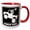 Red/White, variant on 3drose, Wheelin Dude Black Sign 1, 11oz Two-tone Black Mug