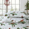 thumbnail image 4 of MarCielo 3 Pcs Winter Cardinals Christmas Quilt Bedspread Set C79, 4 of 7