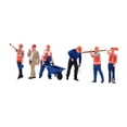 thumbnail image 2 of Modelo de figura en miniatura de 6 piezas en escala 1:50, colección de figuras de trabajadores de diorama, Estilo A, 2 of 9