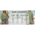 thumbnail image 4 of Summer Solid Color Women V-neck Casual T-shirt Half Sleeve Simple Tops, 4 of 4
