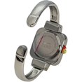 thumbnail image 4 of Blekon Collections Japanese Quartz Women's Square 24.5mm Case Leather/Metal Cuff Bangle Watch, 4 of 5