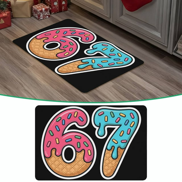 Winter Carpet Winter Rug For Entrance 67 Six Seven 6 7 Design Funny 6 7 Room Decor For Teen Bedroom Carpet