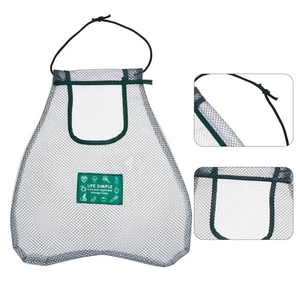 UPGRATOR 2Pcs Olive Green Hanging Storage Bags with PVC and Dacron Mesh for Easy Cleaning