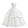 thumbnail image 1 of RXIRUCGD 2025 Vêtements d'Été pour Enfants Robe de Princesse Sans Manches Col Rond Brodée en Trois Dimensions Robe de Soirée, 1 of 8