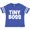 Football Blue and White, variant on Tiny Boss Boys or Girls Toddler T-Shirt
