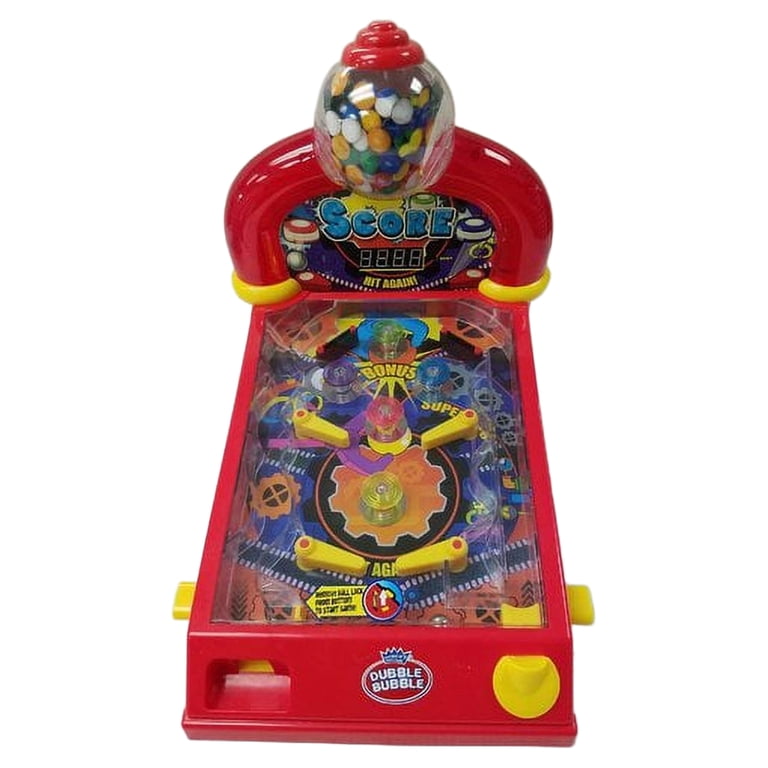 Dubble Bubble Toy Gumball Vending Machine - Pinball Arcade Game