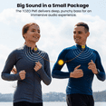 thumbnail image 3 of TOZO Mini Bluetooth Speaker, Portable Waterproof 20H Play, Call & ANS Noise Reduction, Clip-on & Magnetic Design for Outdoor Sports, Hiking, Cycling, Running, 3 of 9