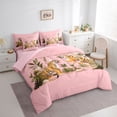 thumbnail image 4 of Feelyou Cartoon Tiger Wildlife Twin Bedding Sets 7-Piece, Palm Leaf Botanical Bedding Comforter Set, Teens Kids Boys Girls Reversible Sheet Sets, Breathable Home Decor, 4 of 9