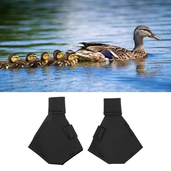 Bottes pour Oie pour Animaux, Chaussures pour Canard en Tissu Néoprène Respirantes pour la Maison Bleu,Noir