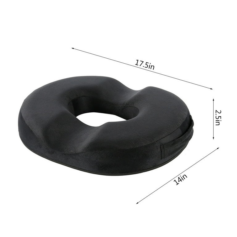 Coccyx Cushion Slow Rebound Memory Cotton Round Hip Pads Seat Donut Cushion  for Relief From Sitting Back Pain Sores 