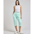 thumbnail image 4 of Real Essentials 3-Pack: Women's Capri Open Bottom Soft Sweatpants with Drawstring (Available in Plus Size), 4 of 7