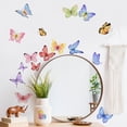 thumbnail image 1 of Pegatinas de pared de mariposas de acuarela fresca, calcomanías de fondo para sala de estar y dormitorio, habitación de niños, 1 of 5