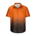 thumbnail image 4 of EQWLJWE Work Shirts for Mens Vintage Bowling Short Sleeve Shirts Gradient Button Down Casual Shirt Fun Mardi Gras Tops Gifts for Your Family, 4 of 5