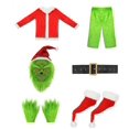thumbnail image 3 of Conjunto de vestido de disfraz de Grinch para fiesta de Navidad para niños y adultos XL, 3 of 5