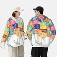 thumbnail image 4 of Yiaed USA MAP Print Sun Shirts UPF 50+ Protection Hoodie Rash Guard Shirt UV Shirt Long Sleeve Fishing Outdoor Lightweightase-Medium, 4 of 7
