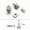 M6x12mm type 01, variant on Suitable for 2 Set Universal Motorcycle Scooter ATV Dirt Bike Battery Terminal Nut and Bolt Screws M5x10mm M6x12mm 4Ah 5Ah 6AH 7Ah