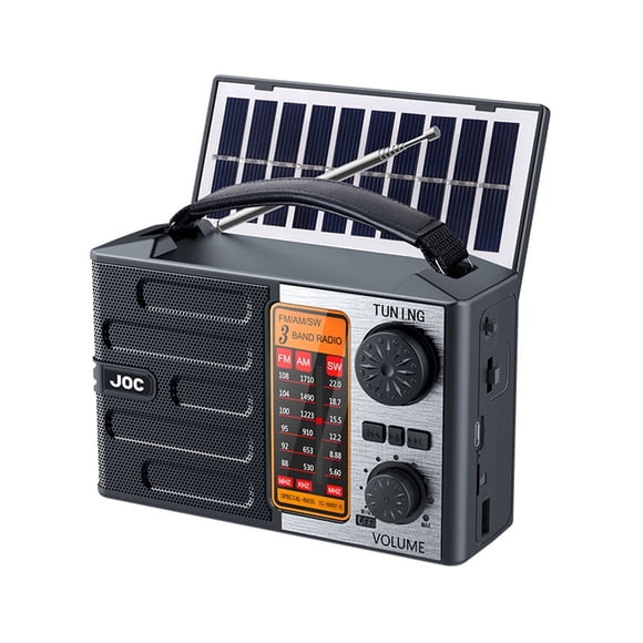 High-End Solar Bluetooth Radio with All-Band and Full Spectrum Channels, Automatic Tuning for Seamless Listening, for Home, Travel, and Emerncy Situations ,Handy Bright