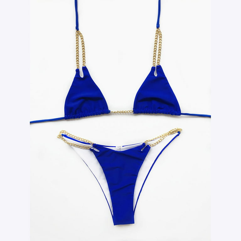 Leesechin Clearance Womens Swim Suits Bandeau Bandage Bikini Set