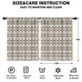 thumbnail image 2 of Blackout Kids Curtains,White Geometric Triangle Chevron Pattern Childrens Insulated Curtains Set Of 2,Bedroom Essentials,Toddler Room Decor 42x54in(106x137cm), 2 of 5