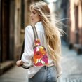 thumbnail image 5 of FORMRS Womens Crossbody Sling Bag Travel Daypack Shoulder Chest Backpack, Purple Hand Drawn Floral, 5 of 7