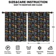 thumbnail image 2 of Blackout Kids Curtains,Cartoon Controllers Games Icons Black Pattern Childrens Insulated Curtains Set Of 2,Bedroom Essentials,Toddler Room Decor 42"x54", 2 of 5