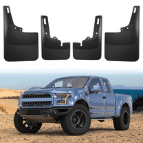 SPEEDWOW 4 pcs Mud Flaps Scratch Resistant Mud Flaps Splash Guards Fit for 2021-2022 F-150 Without Fender Flares.（No Drilling Required）