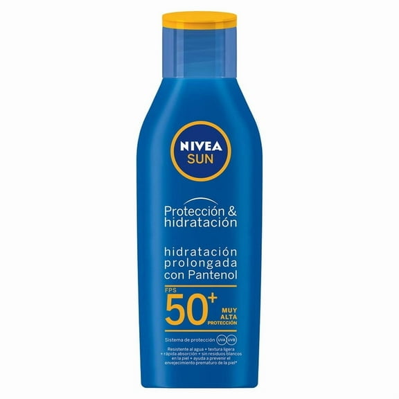 Protector solar corporal NIVEA SUN Protect & Moisture resistente al agua con fps 50+ 200 ml