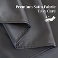 thumbnail image 5 of Yalamila Satin Sheet Set Queen Size, Grey 4 Pcs, Luxury Cooling Silky Soft 4 Pieces Bed Sheet Set with Deep Pocket Fitted Sheet, Flat Sheet and 2 Pillowcase for Hair and Skin, 5 of 10