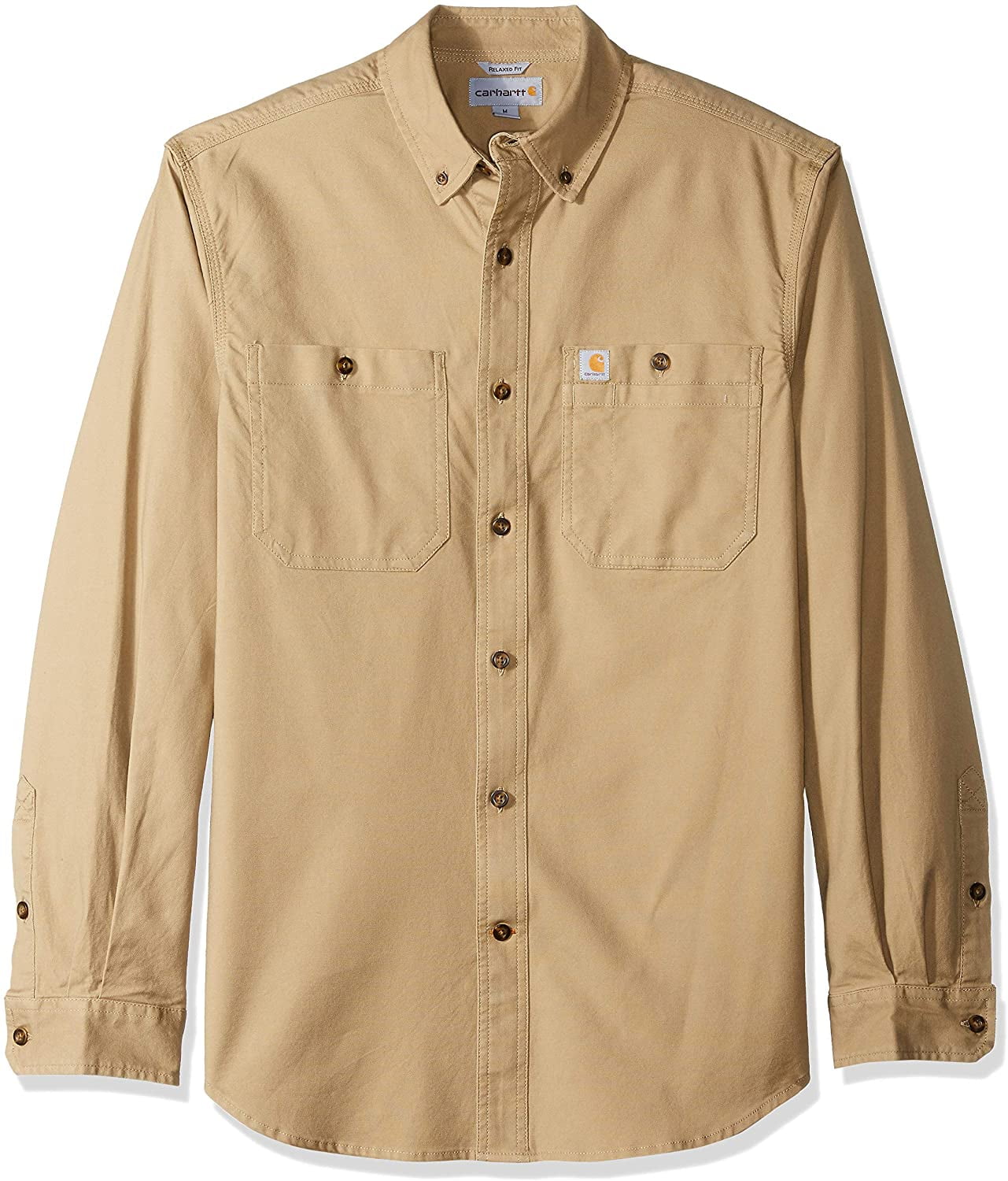 Carhartt Men's Rugged Flex Rigby Long Sleeve Work Shirt (Regular and Big & Tall Sizes), Dark