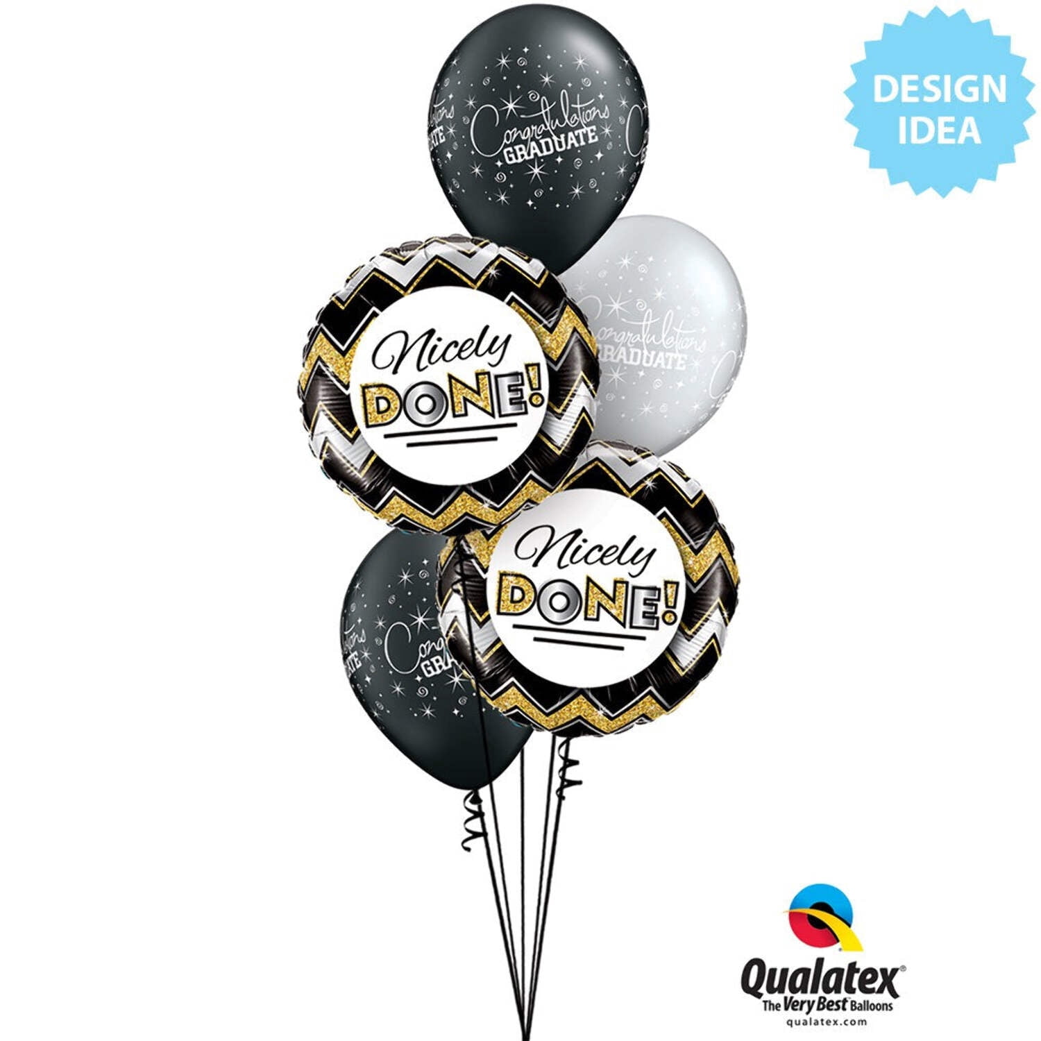 18 inch Nicely Done Chevron Patterns Foil Mylar Balloon - Party Supplies Decorations