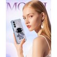 thumbnail image 6 of for Samsung Galaxy A25 5G Phone Case Women Girls Cute Astronaut Glitter Sparkly Girly Cover with 6D Astronaut Hidden Stand Kickstand Design Sparkle Bling Cases for Samsung A25 5G 6.5'' Blue, 6 of 6