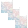 thumbnail image 7 of SKYSONIC Light Colorful Snowflakes Baby Muslin Washcloths Face Towel, 3 PCS Merry Christmas Burp Cloths Cotton Wipes Infant Wash Cloth for Newborn Boys Girls 12"x12", 7 of 7