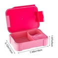 thumbnail image 3 of 3-Compartment Lunch Box - Reusable Meal Prep Container for & Adults, Leak-Proof Food Storage with Silicone Sealing Ring, Ideal for , Work, and Picnics - Dishwasher Safe Bento Box Pink, 3 of 6
