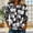 Black, variant on Women Tops Polka Dot Print Black Base White Dot Crew Neck 3/4 Sleeve Loose Casual Everyday Blouses