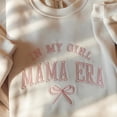 thumbnail image 3 of In My Girl Mama Era Embroidered Sweatshirt | Soft Pink Stitch Mom Aesthetic Pullover, 3 of 5