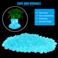 thumbnail image 4 of 300pcs Glow in The Dark Stones Garden Pebbles Rocks, Glowing Fish Tank Pebbles, Indoor Outdoor Yard Decor Luminous Stone for Aquarium Planter Walkway Driveway Grass Blue, 4 of 9