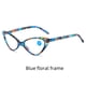 thumbnail image 2 of Gafas de lectura con marco de espejo claro y tendencia de moda con estampado anti-azul para mujer, 2 of 3