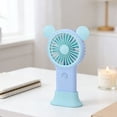 thumbnail image 4 of weibbin Mini Mouse Handheld Fan with Colorful Lights USB Rechargeable Pocket Sized Portable 3 Speeds Quiet, 4 of 6