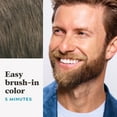 thumbnail image 5 of 3 Pack - Just For Men Mustache & Beard, Beard Coloring for Gray Hair with Brush, With Keratin (M-35), Medium Brown, 5 of 7