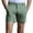 Green Athletic Shorts, variant on Men's Classic Fit Summer Beach Shorts Quick Dry Breathable Stretch Stripe Flat Front Bermuda Short Pants with Belt Loops Green L
